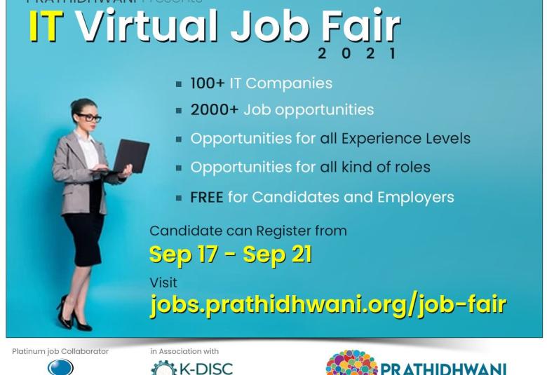 Prathidhwani's Virtual IT Job Fair 2021