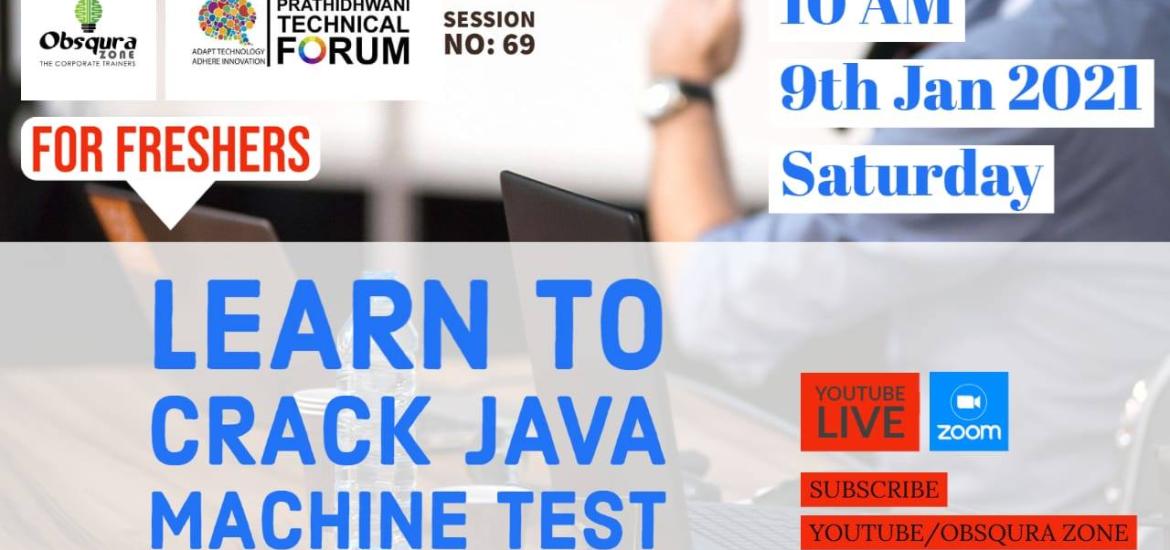 Learn to crack Java Machine Test
