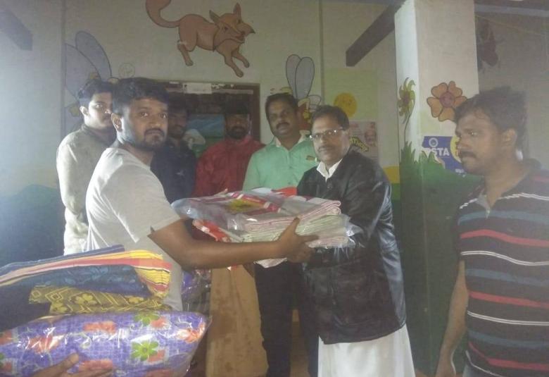 Flood Relief Camp in Menamkulam LPS
