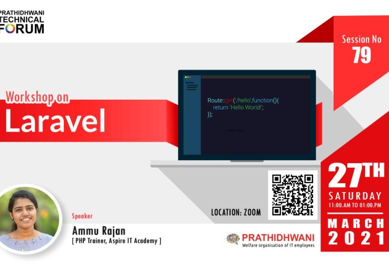 Prathidhwani Technical Forum in association with Aspire IT Academy on Laravel.