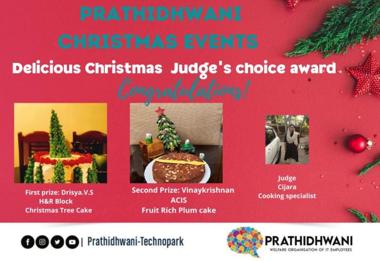 Congratulation Winners !!! -  Prathidhwani Delicious Christmas 2020 Jury Awards